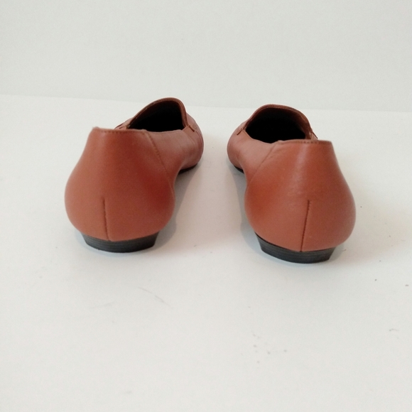 Cara Leigh Tan Leather Slip On Flat Shoes sz 9 - Picture 5 of 8
